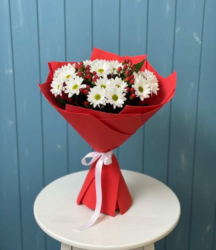 Букет цветов из: Хризантемы в Комсомольске Ивановской области