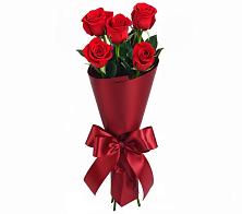 Букет 5 Красных роз Эдлесс Лав в Комсомольске Ивановской области
