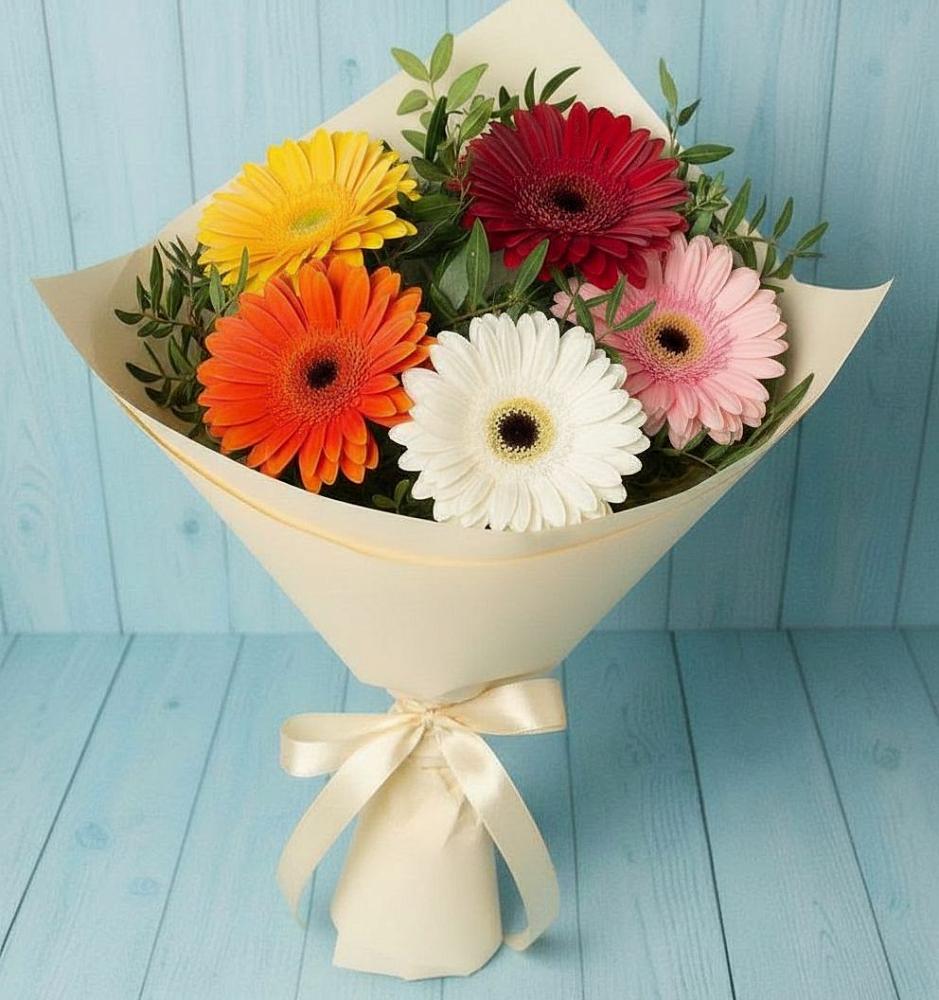 Букет цветов из: Герберы в Комсомольске Ивановской области