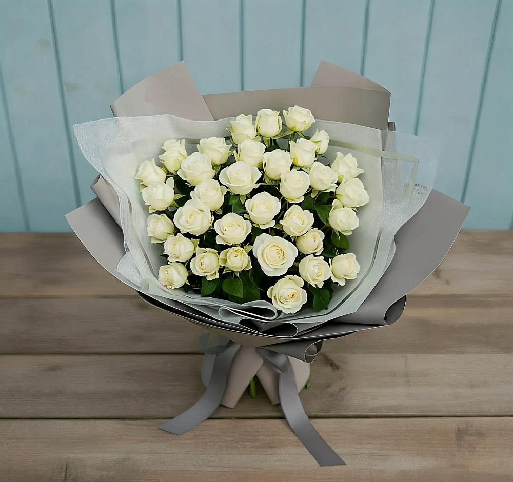 Букет Белоснежная нежность в Комсомольске Ивановской области