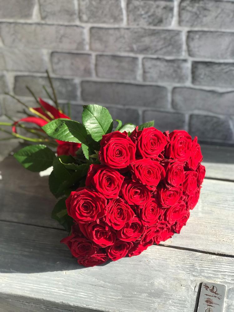 Букет Красные розы Фридом в Комсомольске Ивановской области