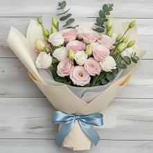 Букет цветов из:  Лизиантусы #REPLACE_PRED# Комсомольске Ивановской области