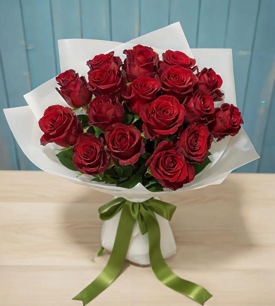 Букет Красные розы в Комсомольске Ивановской области