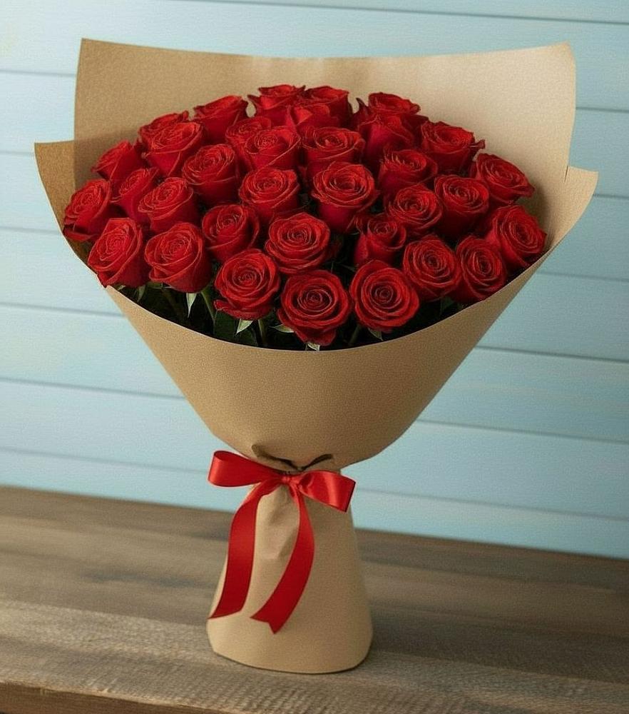 Букет Красные розы Милано в Комсомольске Ивановской области