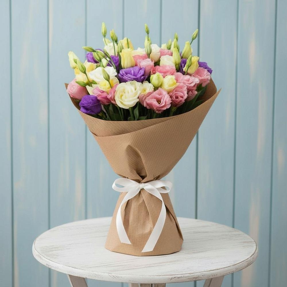 Букет цветов из: Лизиантусы в Комсомольске Ивановской области