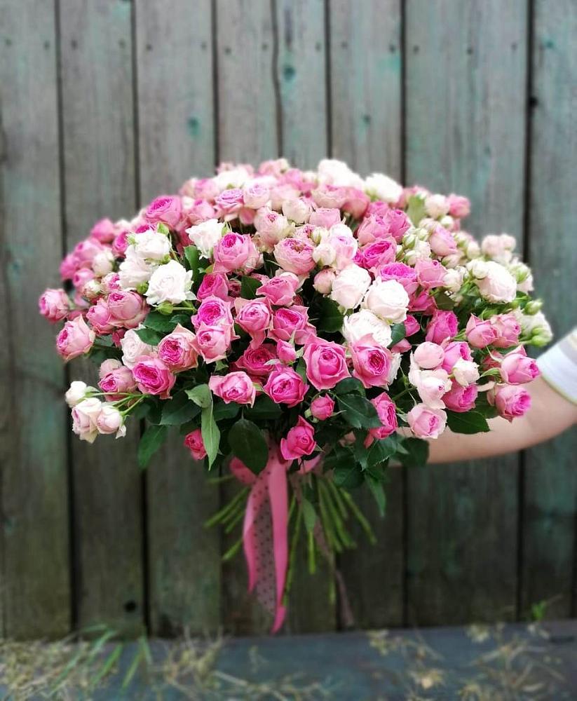 Букет Розовые кустовые розы Натали и Лав Лидия в Комсомольске Ивановской области