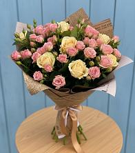 Букет цветов из:  Розы в Комсомольске Ивановской области
