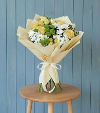 Букет цветов из:  Хризантемы и Розы #REPLACE_PRED# Комсомольске Ивановской области