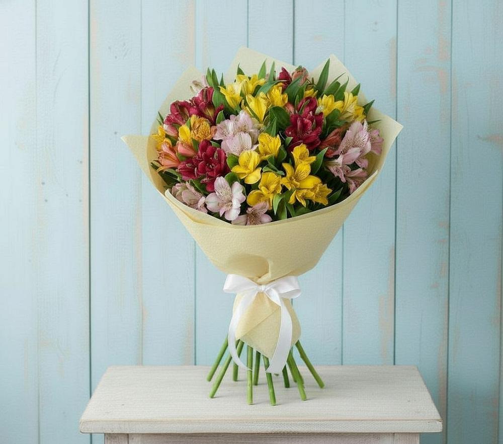 Букет цветов из: Альстромерии в Комсомольске Ивановской области